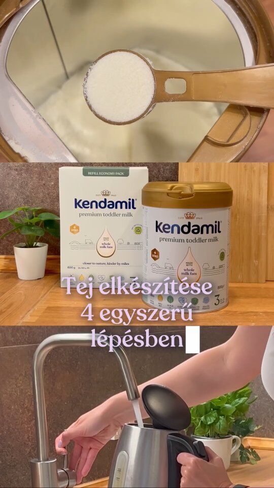 A Kendamilt a mi ajánlásaink szerint készíted el? Íme egy gyors összefoglaló. 🍼💦 Minden cumisüveghez frissen felforralt vizet használj.📏 Először a vizet mérd ki, és csak ezután add hozzá a port.⚖️ A mérőkanalakat mindig a dobozban található simítóél segítségével egyenlítsd ki.🍼 A Kendamil tej elkészítési aránya: 1 lesimított mérőkanál minden 30 ml vízhez.Mentsd el a posztot, vagy oszd meg más szülőkkel, akik szeretnének biztosak lenni abban, hogy babájuk tejét helyesen és biztonságosan készítik el. 🫶Fontos figyelmeztetés: A szoptatás a legjobb módja a csecsemők táplálásának. A csecsemőtápszert kizárólag orvosi javaslatra szabad használni. Az elkészítés módja és további információk a csomagoláson találhatók. Különleges táplálkozási célú élelmiszer.