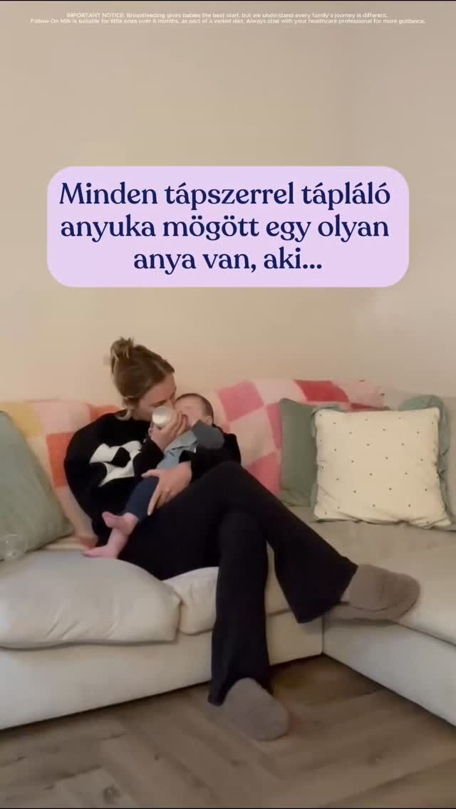 Minden szülőnek, aki tápszerrel táplál, és érzett már bűntudatot vagy ítélkezést: Nem tudjuk, milyen út vezetett idáig titeket, de mellettetek állunk minden egyes lépésnél. 💗

Minden történet egyedi, és mindenkié számít. A legfontosabb az elégedett baba és az anyuka, aki jól érzi magát. 💕

❗️🤱 A szoptatás a legjobb táplálási mód. A csecsemőtápszer használata csak orvosi javaslatra ajánlott. A használati mód és további információk a csomagoláson találhatók. Speciális gyógyászati célra szánt élelmiszer.