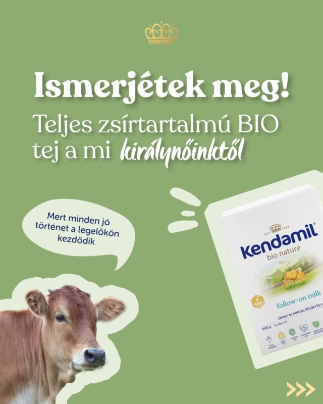 Minden jó történet a forrásnál kezdődik. 🌾 Nálunk ez a legelőkön, ahol a tehenek szabadon legelnek, és ahol gondoskodó kezek vigyáznak rájuk. 🐄🤍 Itt kezdődik a Kendamil BIO Nature története. 🌿

Egy egyszerű receptúra, amely a teljes zsírtartalmú BIO tejre épül, a minőséget szem előtt tartva – az első csepptől egészen a kész termékig. 🍼 Mert a kis pocakoknál nemcsak az összetétel számít, hanem az eredet is. ✨

A szülőség érzés kérdése, és nap mint nap meghozott döntések sora. Hinni abban, ami számotokra valóban jó és helyes.🤍

Oszd meg velünk kommentben, melyik Kendamil a kisbabád kedvence. 💬