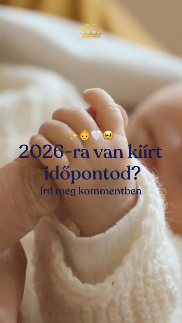 Ha 2026-ra van kiírva a babád érkezése, ez a reel neked szól. 🫶

Nincs szebb dolog annál, mint egy új életet a világra hozni. A 2026-os év sokatok számára az első pillanatokról, apró csodákról és hatalmas szeretetről fog szólni. 🥹